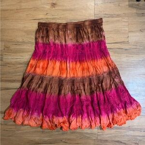 Tiedye boho skirt